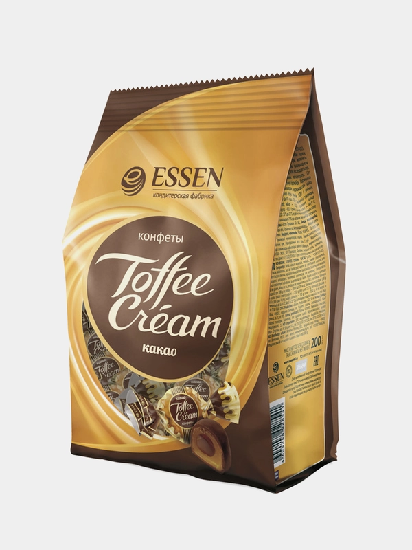 Конфеты ESSEN "TOFFEE CREAM", какао, 200 г