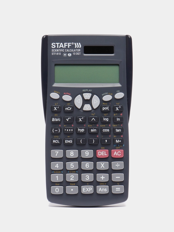 Калькулятор инженерный двухстрочный Staff Stf-810, 181 х 85 мм, 240 функций, 10+2 разрядов