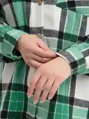 Зеленый рубашка женская в клетку, утепленная,оверсайз