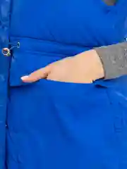 Синий жилет утепленный, женский
