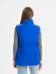 Синий жилет утепленный, женский