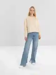 Бежевый базовый однотонный свитшот LaFemme