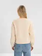 Бежевый базовый однотонный свитшот LaFemme