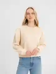 Бежевый базовый однотонный свитшот LaFemme