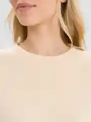 Бежевый базовый однотонный свитшот LaFemme