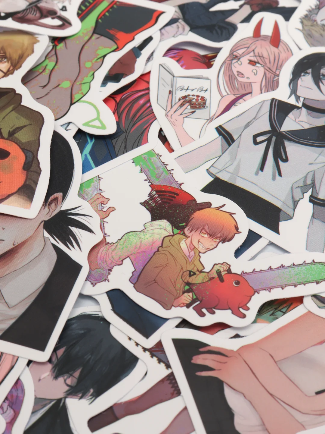 Стикеры по аниме "Человек-Бензопила" (Chainsaw Man), 50 штук