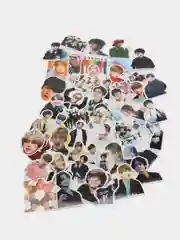 Белый стикеры BTS, 3 вида, 50 штук