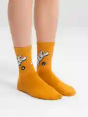 Горчичный носки, унисекс