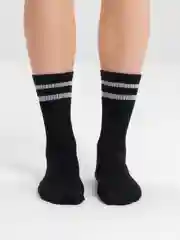 Черный носки мужские, носки с полоской