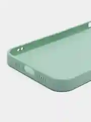 Бирюзовый чехол для айфон со стеклянной панелью iPhone 11, 12, 13, 14, Pro, 12 Pro Max, 14 Pro
