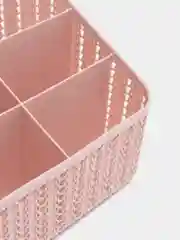 Розовый органайзер для косметики / кистей / канцелярии ВЯЗАНИЕ IDEA