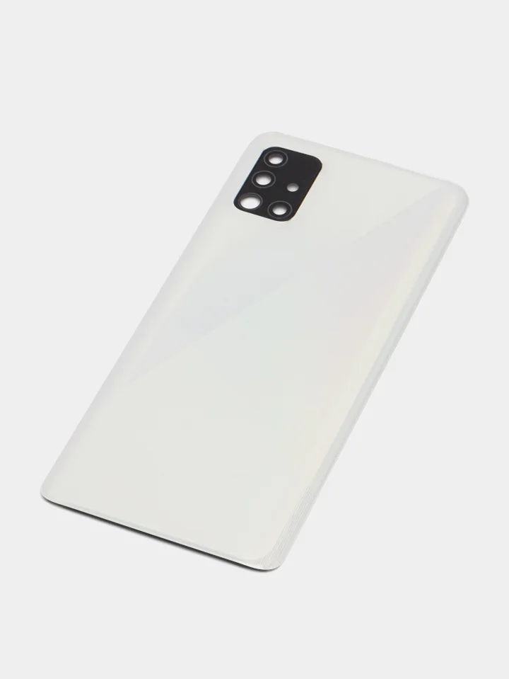 Белый задняя крышка для Samsung Galaxy A31 / A51 со стеклом камеры