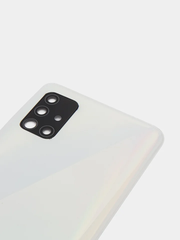 Белый задняя крышка для Samsung Galaxy A31 / A51 со стеклом камеры