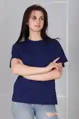 Бордовый футболка женская оверсайз Хоум Стайл, 2095Ф