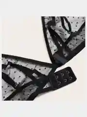 Комплект эротического нижнего белья с V-образным вырезом, 3 размера, S, M, XL
