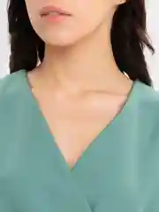 Мятный платье женское, с запахом