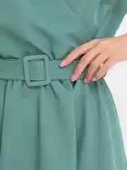 Мятный платье женское, с запахом