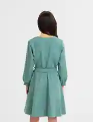 Мятный платье женское, с запахом