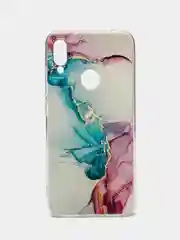 Ледяной силиконовый чехол на Xiaomi Redmi Note 7 / Сяоми Редми Нот 7 прозрачный, с рисунком