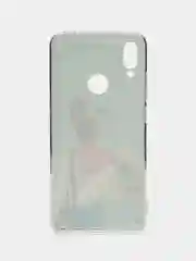 Тёмно-серый силиконовый чехол на Xiaomi Redmi Note 7 / Сяоми Редми Нот 7 прозрачный, с рисунком