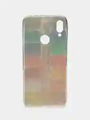 Бордовый силиконовый чехол на Xiaomi Redmi Note 7 / Сяоми Редми Нот 7 прозрачный, с рисунком