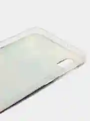 Синий силиконовый чехол на Samsung Galaxy A10 / Самсунг А10 прозрачный с рисунком, защита камеры