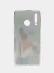 Тёмно-серый чехол на Huawei P30 Lite/Honor 20S/20 Lite 2020 / Хонор 20 Lite прозрачный, с рисунком