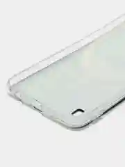 Угольный силиконовый чехол на Samsung Galaxy A10 / Самсунг А10 прозрачный с рисунком, защита камеры