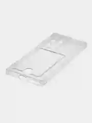 Прозрачный чехол BROSCORP для Samsung Galaxy S22 Ultra, с защитой камер, картхолдер