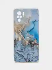 Голубой чехол на Xiaomi Redmi Note 10/Note 10S/Poco M5s / Сяоми Редми Нот 10/10С с рисунком