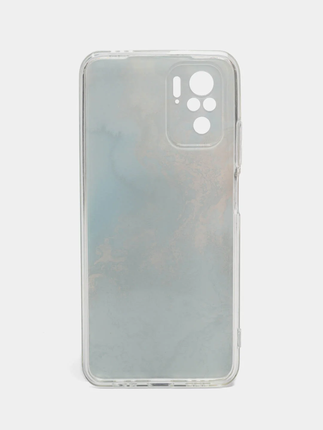 Голубой чехол на Xiaomi Redmi Note 10/Note 10S/Poco M5s / Сяоми Редми Нот 10/10С с рисунком