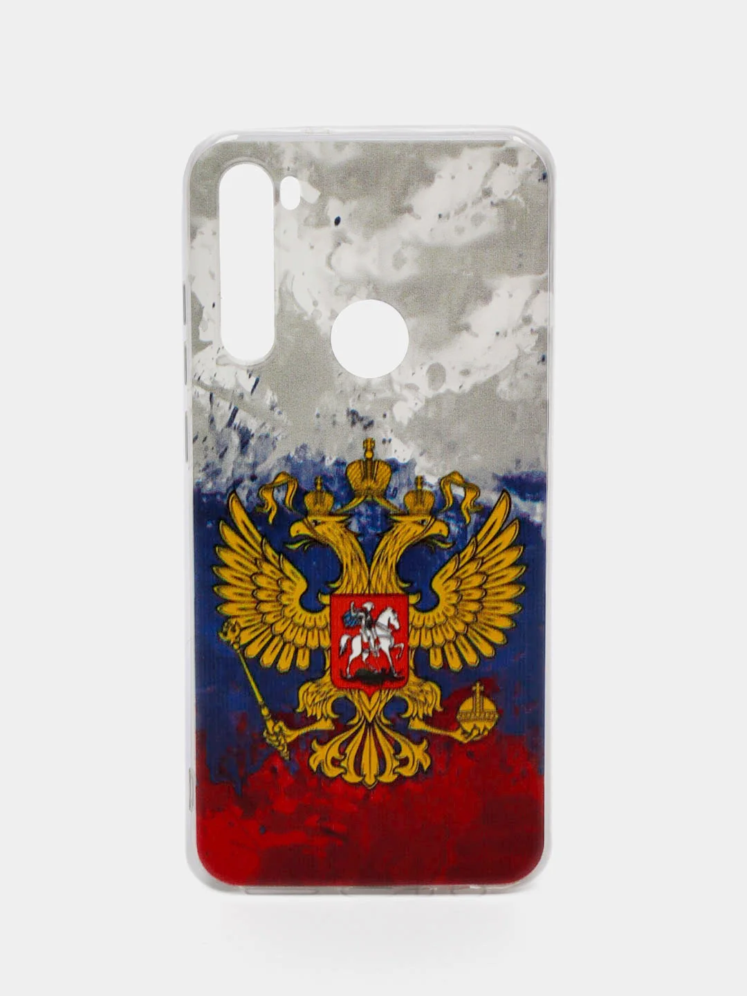 Синий силиконовый чехол на Xiaomi Redmi Note 8T / Сяоми Редми Нот 8T прозрачный, с рисунком