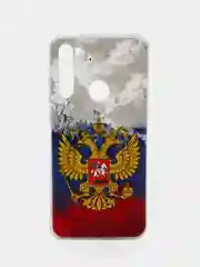 Синий силиконовый чехол на Xiaomi Redmi Note 8T / Сяоми Редми Нот 8T прозрачный, с рисунком