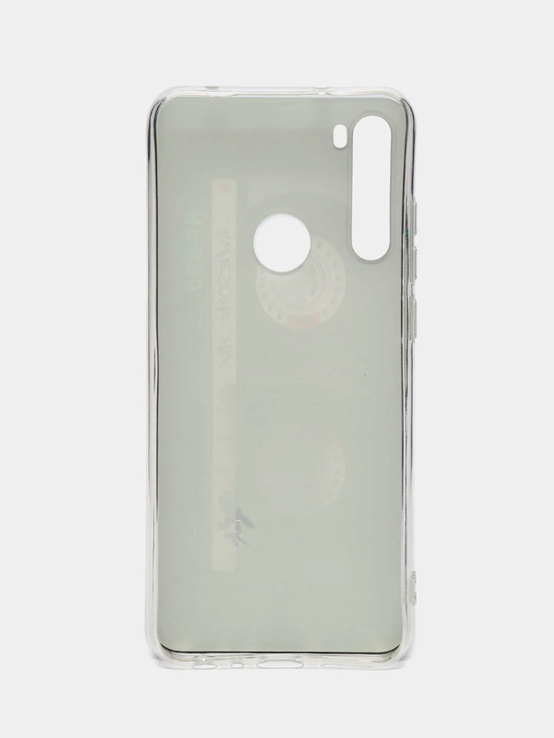 Хром силиконовый чехол на Xiaomi Redmi Note 8T / Сяоми Редми Нот 8T прозрачный, с рисунком