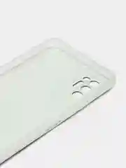 Бирюзовый силиконовый чехол на Tecno Pova 2 / Текно Пова 2 прозрачный, с рисунком, защита камеры