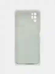 Бирюзовый силиконовый чехол на Tecno Pova 2 / Текно Пова 2 прозрачный, с рисунком, защита камеры