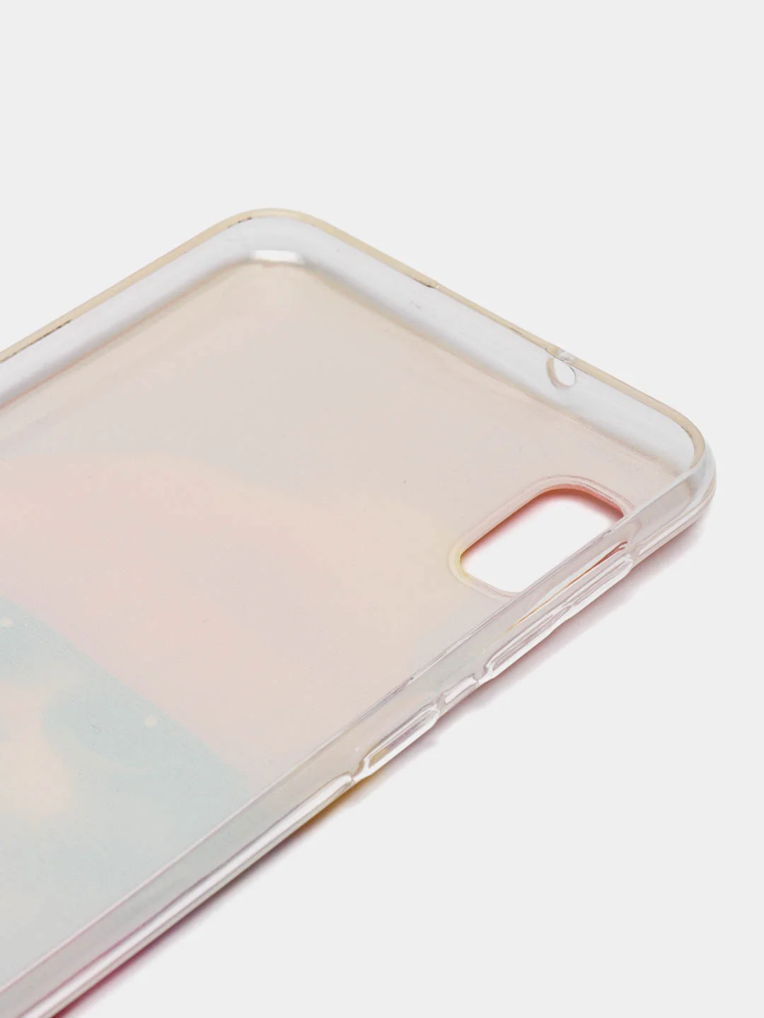 Желтый силиконовый чехол на Samsung Galaxy A10 / Самсунг А10 прозрачный с рисунком, защита камеры