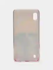 Желтый силиконовый чехол на Samsung Galaxy A10 / Самсунг А10 прозрачный с рисунком, защита камеры