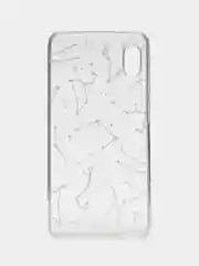 Прозрачный силиконовый чехол на Samsung Galaxy A10 / Самсунг А10 прозрачный с рисунком, защита камеры