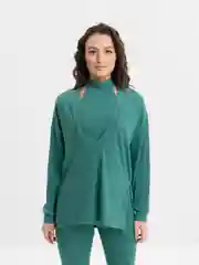 Тёмно-зелёный спортивный костюм для йоги, топ, лосины в рубчик, кофта, костюм женский лапша SHARMIN