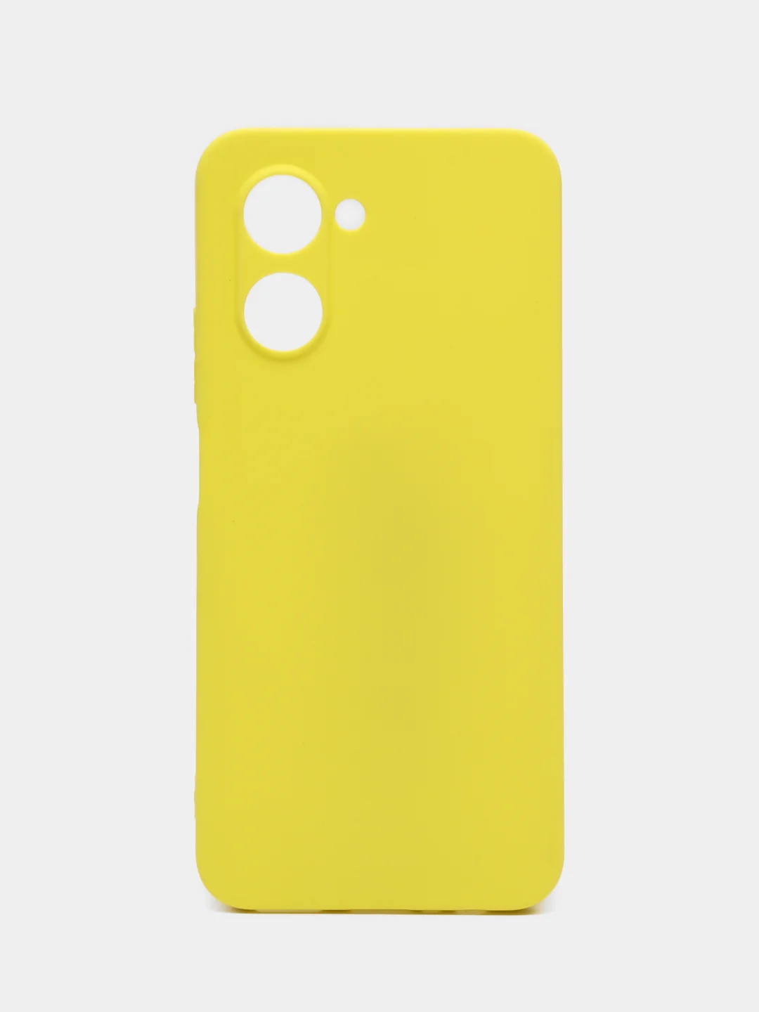 Лимонный чехол для Realme C33 (Реалми С33) силиконовый, матовый