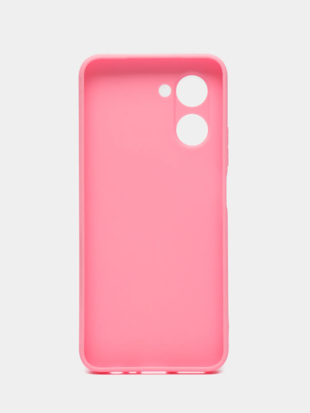 Розовый чехол для Realme C33 (Реалми С33) силиконовый, матовый