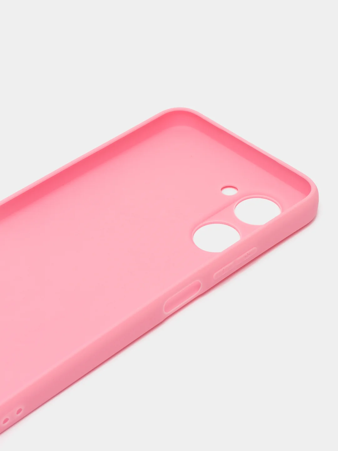 Розовый чехол для Realme C33 (Реалми С33) силиконовый, матовый