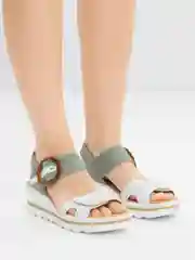 Бирюзовый женские летние босоножки Rieker