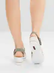 Бирюзовый женские летние босоножки Rieker