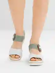 Бирюзовый женские летние босоножки Rieker
