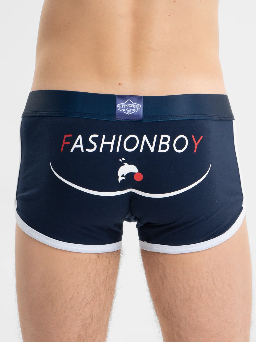 Темно-синий трусы мужские боксеры/ трусы хлопок/ Fashionboy