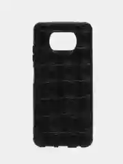 Тёмно-серый чехол Xiaomi Poco X3 NFC / Poco X3 Pro, Сяоми Поко Х3 силиконовый, имитация кожи, Baseus