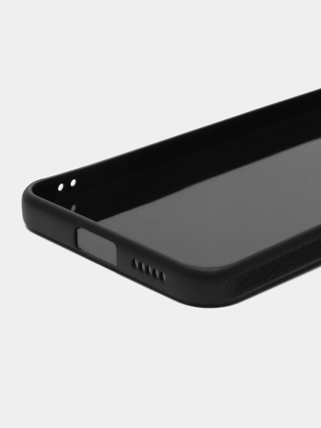 Черный чехол для Vivo V25 / V25E, силиконовый, под карбон