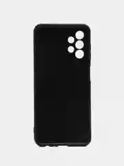 Черный чехол для Samsung Galaxy A13, Самсунг Галакси А13 4G, силиконовый, под карбон
